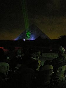 The Giza Pyramids Sound and Light show.
