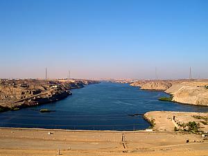 The Aswan High Dam - very important in Egypt's economy. It generates vast amounts of electricity and prevents the Nile's flooding, allowing for a dramatic increase in farmland.