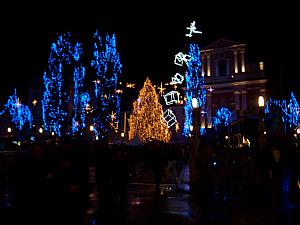 Christmas lights in Ljubljana.