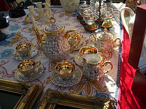 at the flea market - a tea set