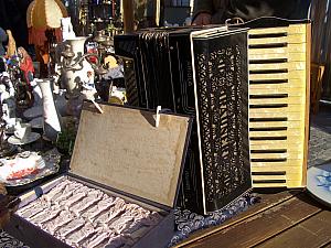 at the flea market - an accordion