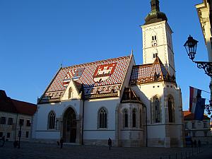 Another church in Zagreb with a fun tiled roof.
