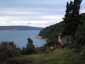 View of the Adriatic along the route.