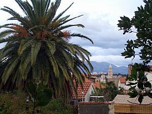 Looking towards Split and the Sveti Duje cathedral from the stairs heading towards Meje.