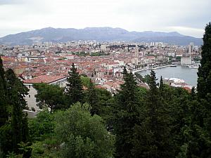 Panoramic viewpoint of Split, from Cafe Vidilica.