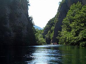 Rafting through Cetina River canyons