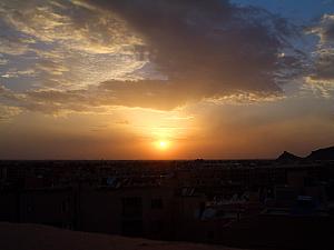 Sunset in Marrakech.