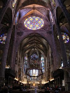 Inside the Cathedral of Santa Maria of Palma