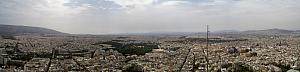 Panoramic view of Athens from Lykavittos Hill. Athens is just an enormous sprawling city.