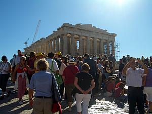 The Parthenon, and the crowds!