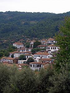 The town of Sirince, on a hillside.