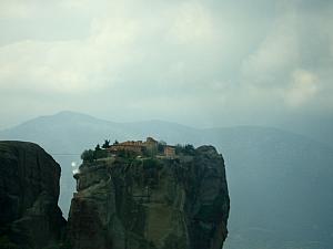 Meteora Monasteries - view as our bus made its way to the next monastery.