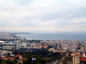View of Thessaloniki from the fortress.