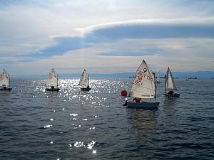 We saw a group of mini-sailboats with children learning how to sail. Made us think of Split - we saw these out all the time!