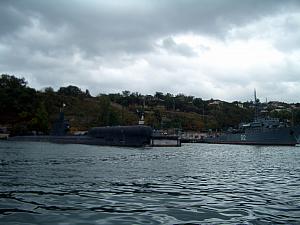 Russian Naval Submarine -- we saw one of these in action leaving the harbor in the morning while eating breakfast on our cruise ship.