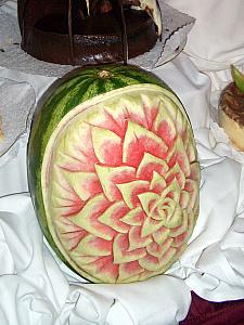 Amazingly carved watermelon