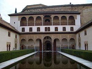 Alhambra - inside the Nazries palace - the famous Serallo patio.