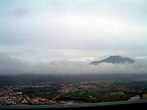 Friday morning - driving through Andalucia in the fog. We're meant to see the sea out that way!