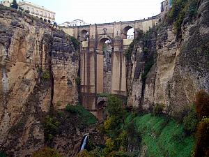 Ronda - the bridge - we hiked down into the valley to get better views.