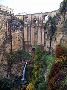 Ronda - the bridge - we hiked down into the valley to get better views.