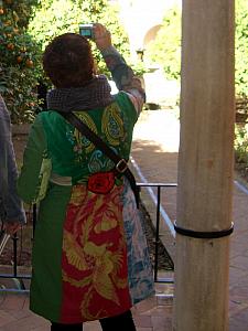 Gardens of Seville's Alcazar - Kelly liked this coat.