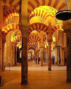 The Mezquita in Cordoba - photo credit to Wikipedia
