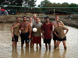 Mud Volleyball in Cleveland, OH: most of our team worked with Kevin at Progressive.