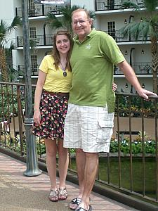 Julie and Dad at the Opryland Hotel