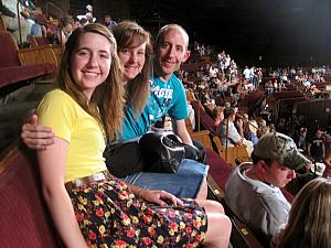 Waiting for the show to begin at the Grand Old Opry 