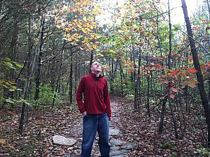 While hiking at Caesar Creek State Park, Jay is pondering the deeper meaning of life.