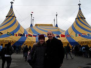At Cirque du Soleil.