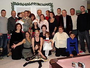 Christmas Eve at Bob and Fran Klockes -- all the Klockes