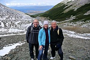 Ushuaia - hiking in the Martial Glacier valley - near the top of our hike!