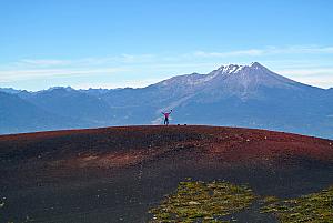 Puerto Montt, Chile - hiking on Osorno Volcano