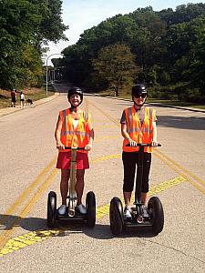 We went on a two-hours segway tour at Eden Park! Mom Klocke and Kelly getting used to the segways.