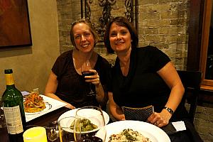 The Blind Horse Restaurant and Winery in Kohler, WI: Naomi and Michelle