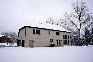 Our house in the snow