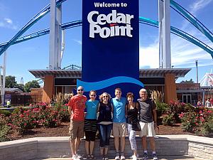 Cedar Point with Kevin, Kyleen and Mom and Dad Klocke