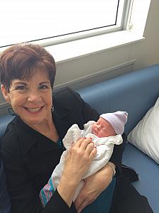 April 14, 2015 - Welcome Kenley Stevie Klocke! Grammy and Grandpa Klocke went to Cleveland to meet her. 