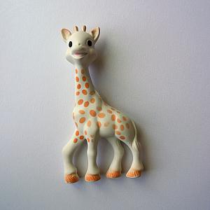 Here are some of Capri's favorite toys -- her sophie giraffe