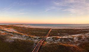 On to Dauphin Island. The sunset view from our Balcony.