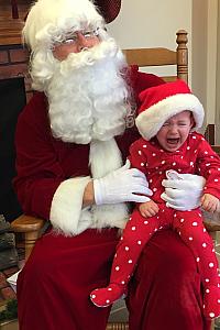 Capri sure enjoyed her visit with Santa this year!