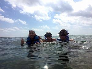 Snorkeling / goggling in the water!