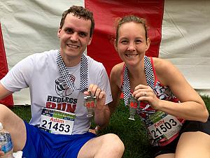 Kelly and Adam finished in record time (for them, at least). Great job!