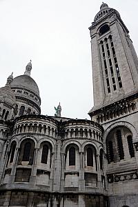 The rear of Sacre Couer