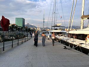 Walking down the new riva