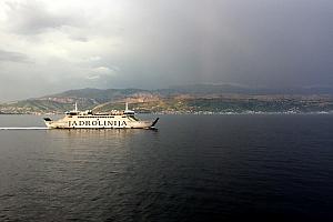 Sailing on the Jadrolinija ferry back to Split from Brac