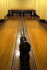 Biltmore's two-lane bowling alley - installed by Brunswick Billiards of Cincinnati, OH!