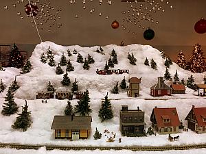 Christmas train display