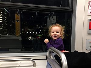 Very happy to be on the streetcar